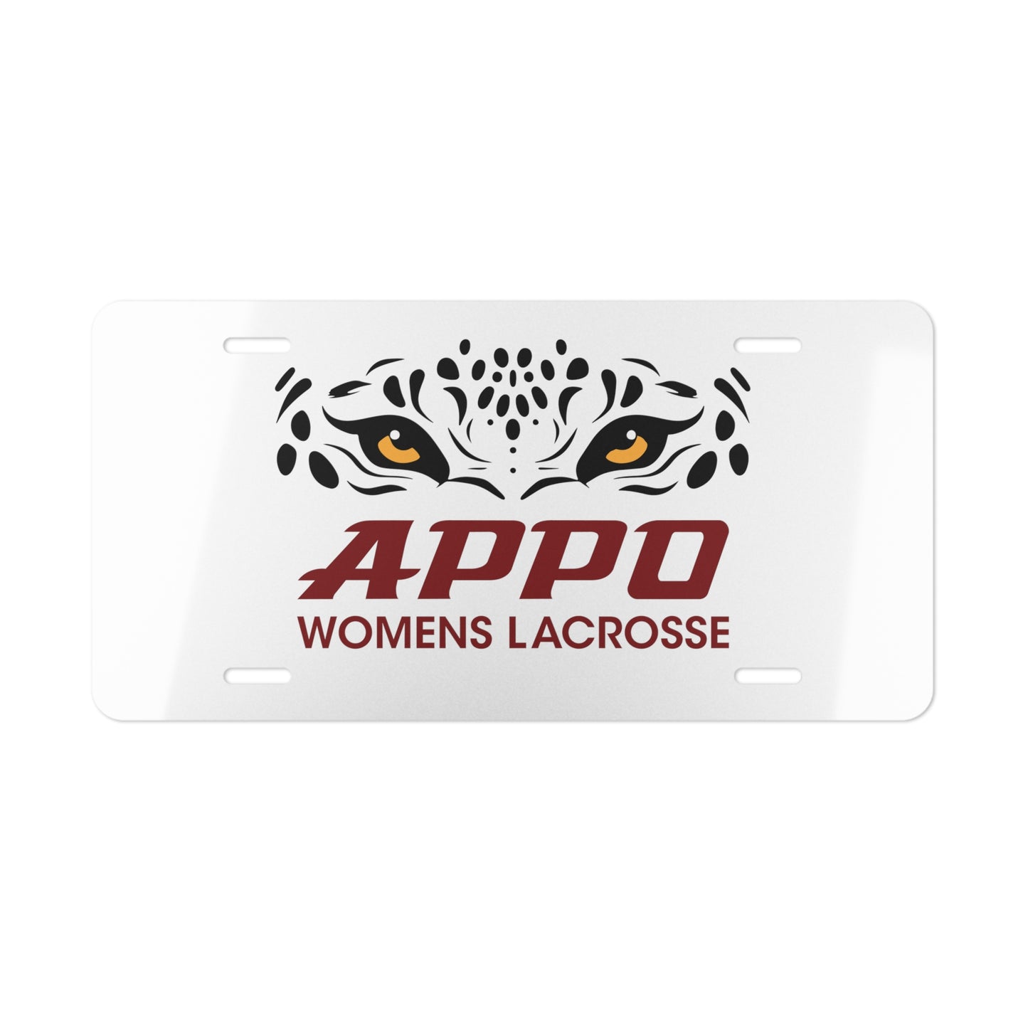 APPO Womens Lacrosse Vanity Plate