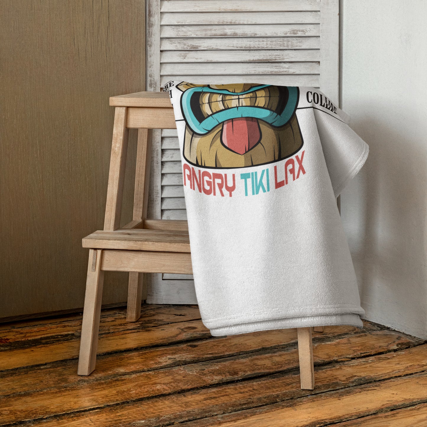 Angry Tiki Lax Beach Towel