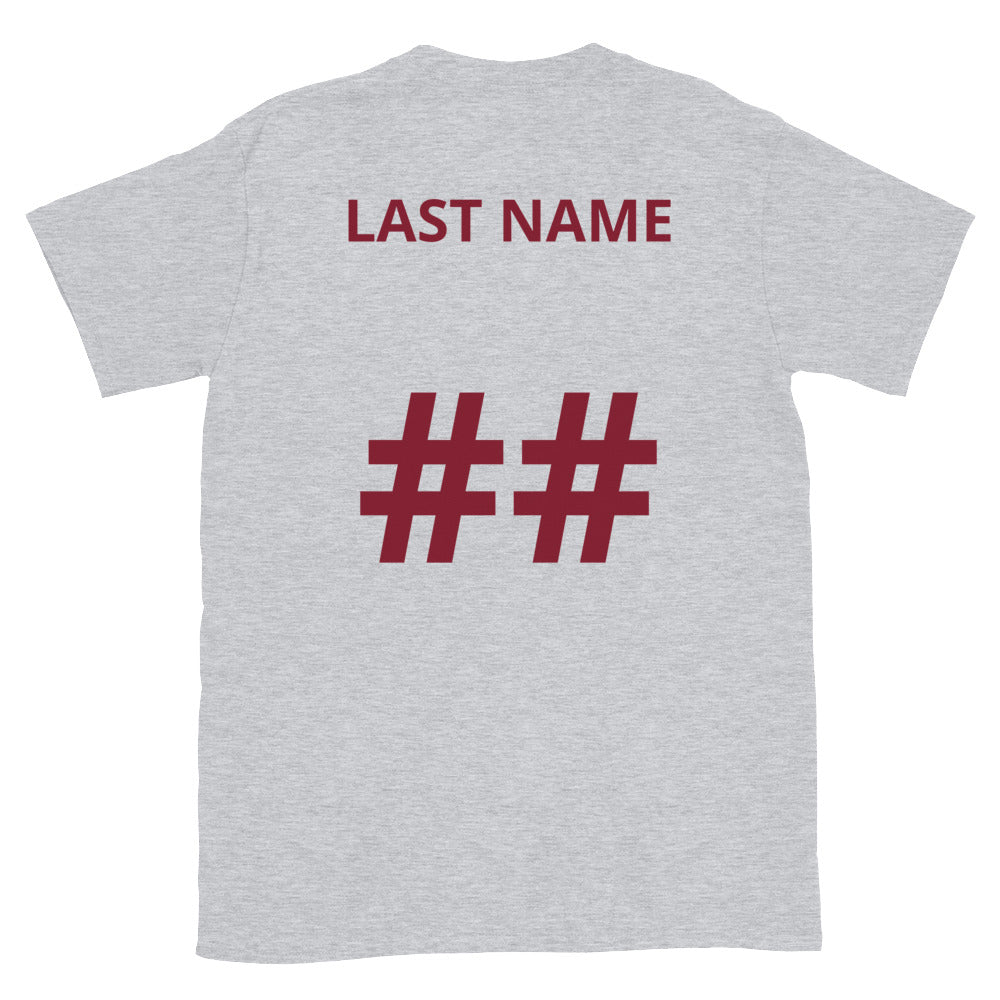 APPO Jaguar Eyes Womens "MOM" Lacrosse Short-Sleeve Unisex T-Shirt (CUSTOM NAME & NUMBER)