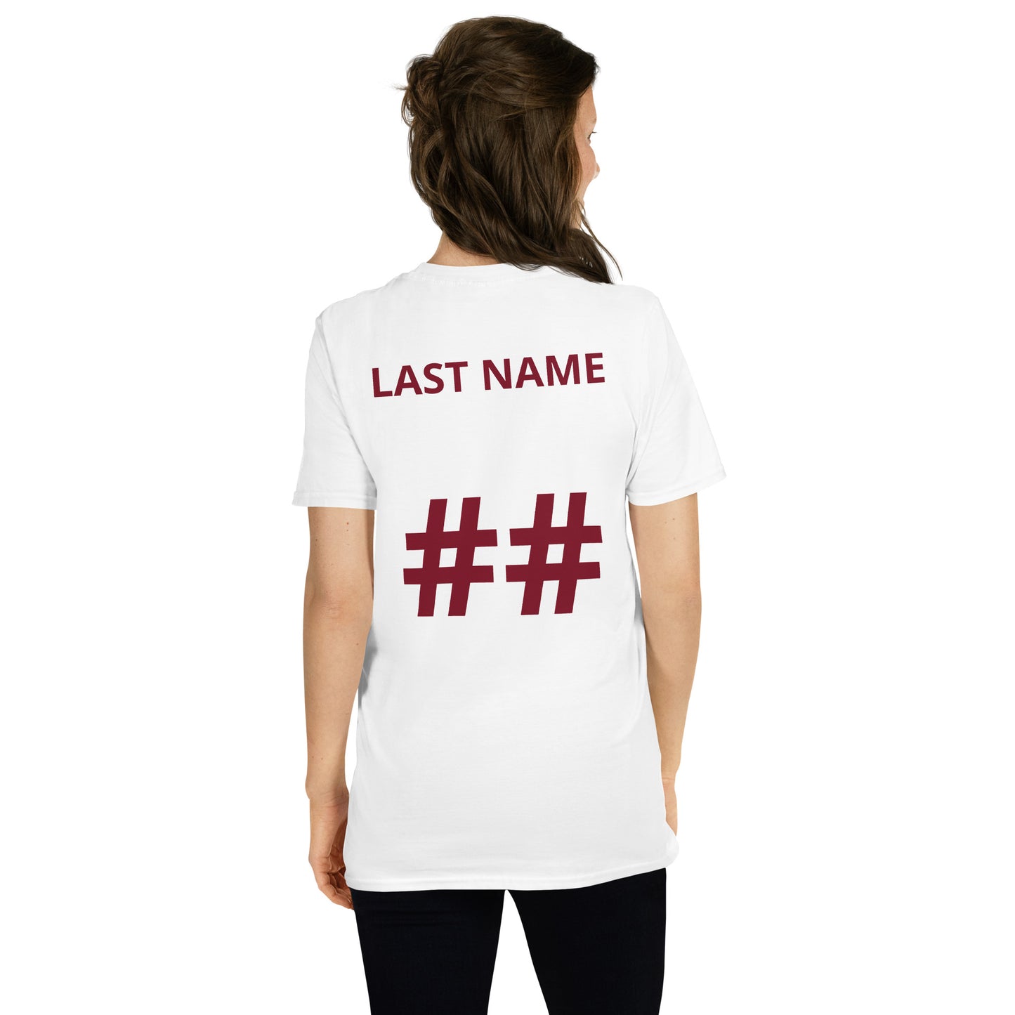 APPO Jaguar Eyes Womens "MOM" Lacrosse Short-Sleeve Unisex T-Shirt (CUSTOM NAME & NUMBER)