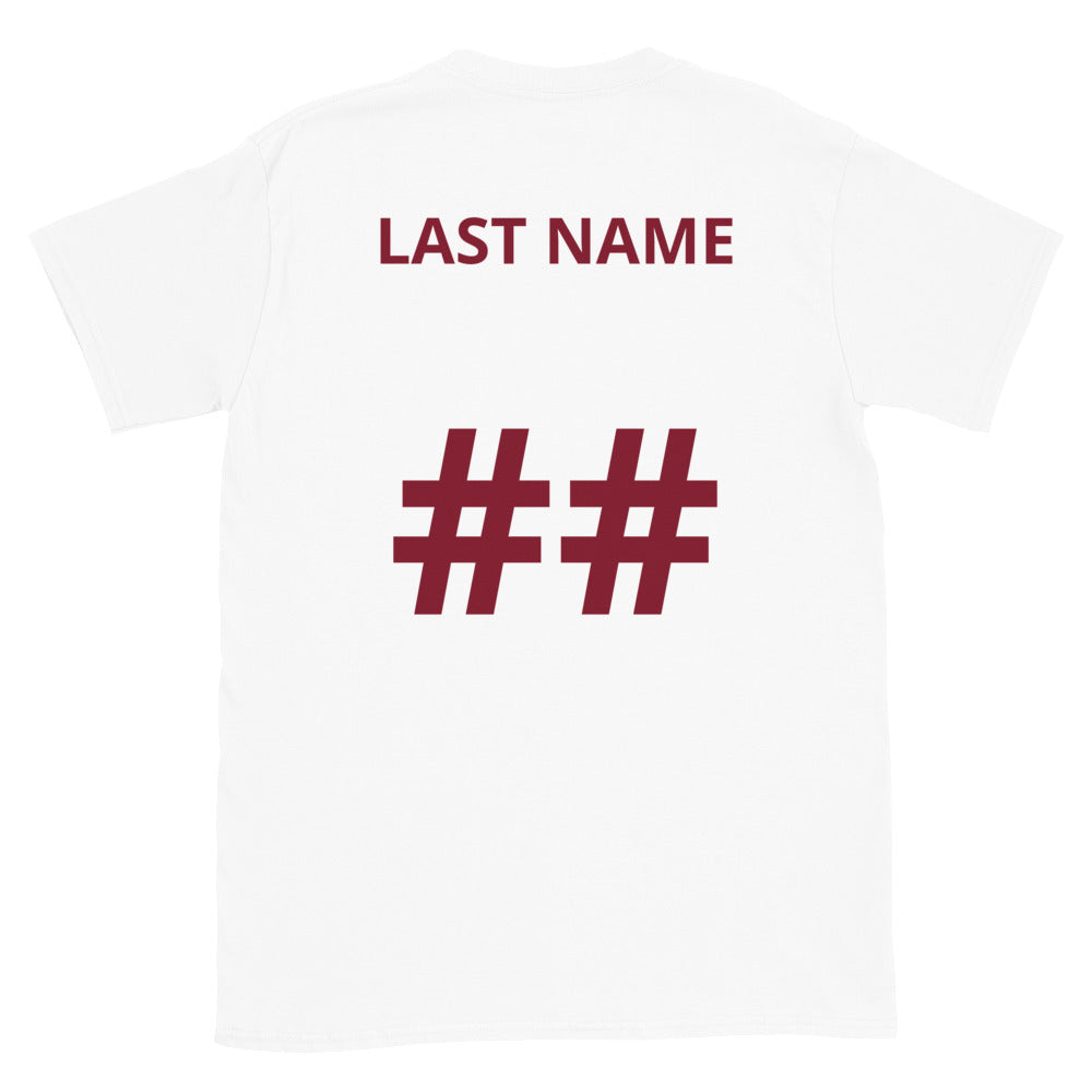 APPO Jaguar Eyes Womens "MOM" Lacrosse Short-Sleeve Unisex T-Shirt (CUSTOM NAME & NUMBER)