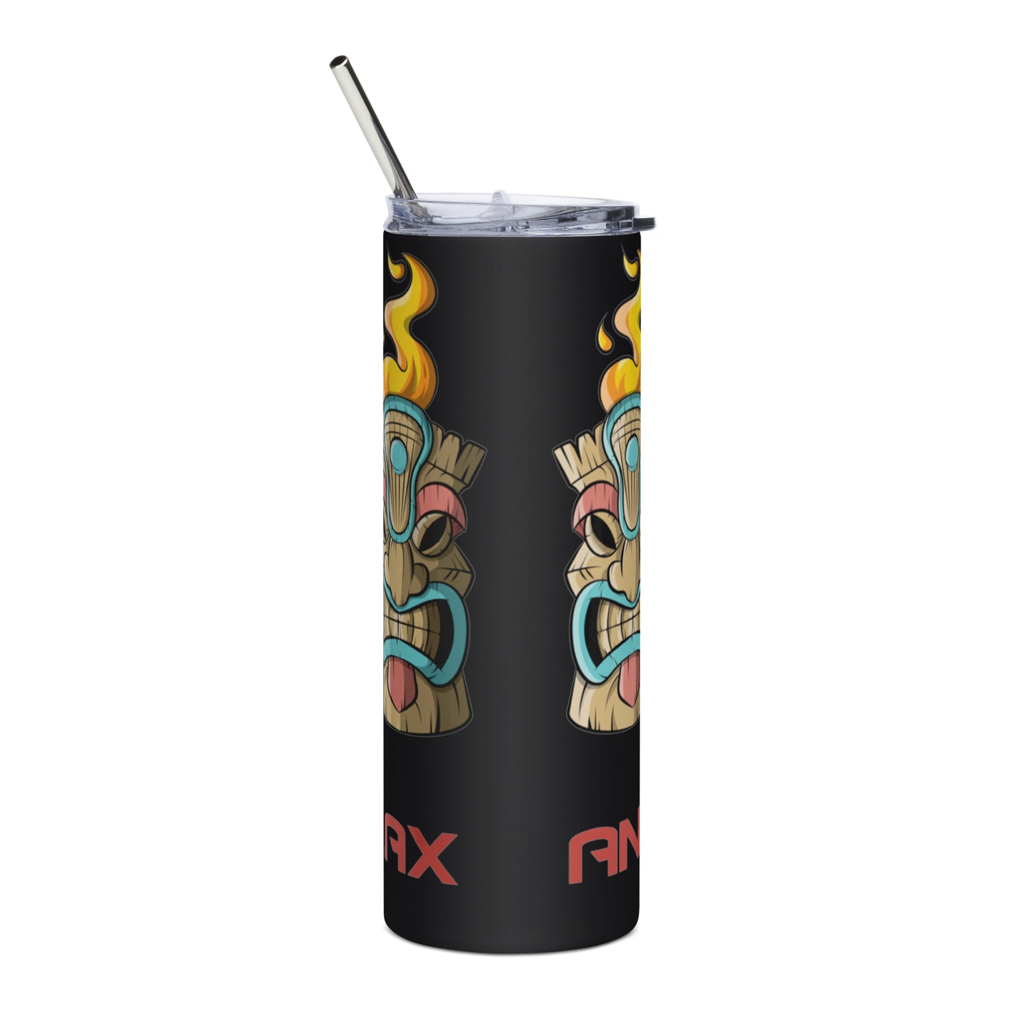 Angry tiki lax logo 20 oz Stainless steel tumbler