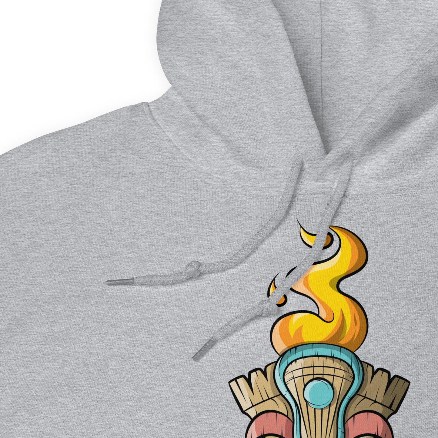 Angry Tiki Lacrosse slogan Unisex Hoodie
