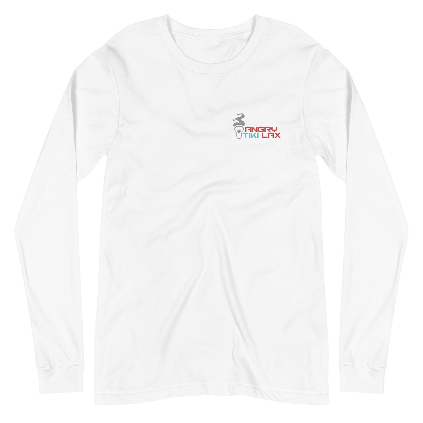 Angry Tiki Lacrosse slogan Unisex Long Sleeve Tee