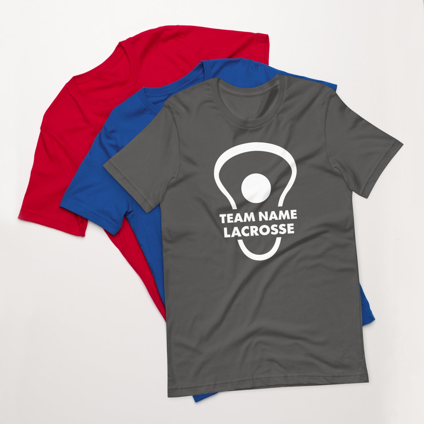 Personalize lacrosse head and ball Unisex t-shirt