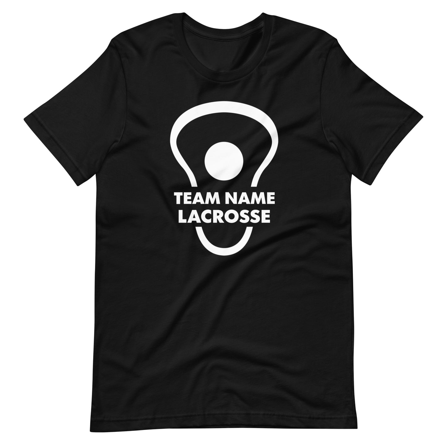 Personalize lacrosse head and ball Unisex t-shirt