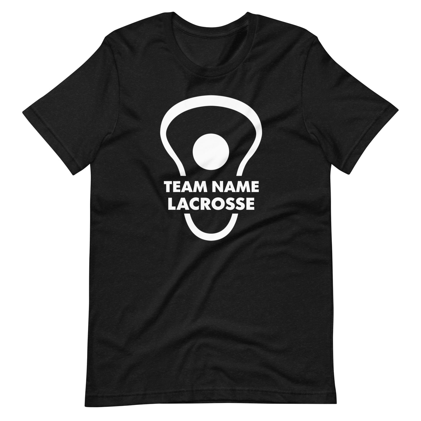 Personalize lacrosse head and ball Unisex t-shirt