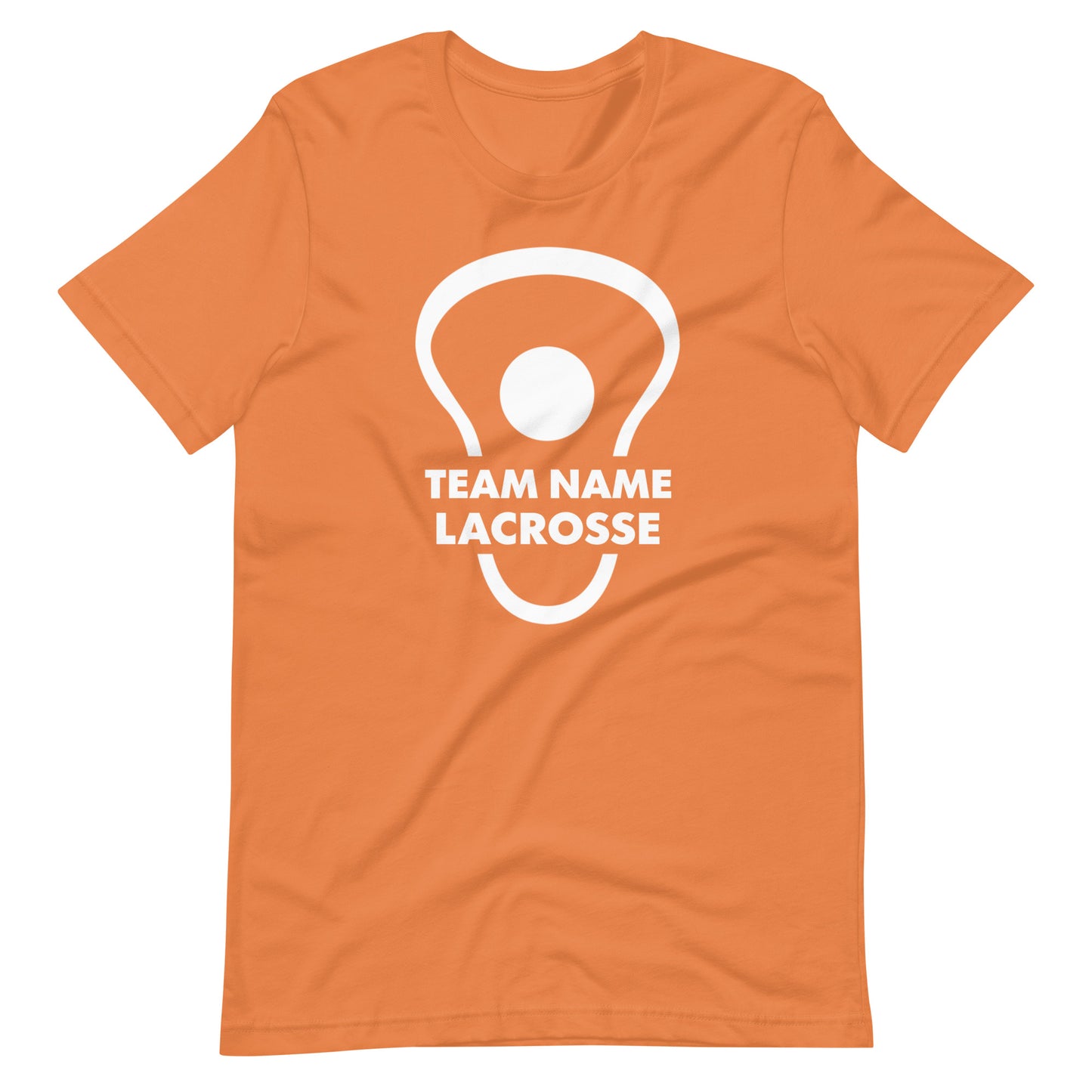Personalize lacrosse head and ball Unisex t-shirt