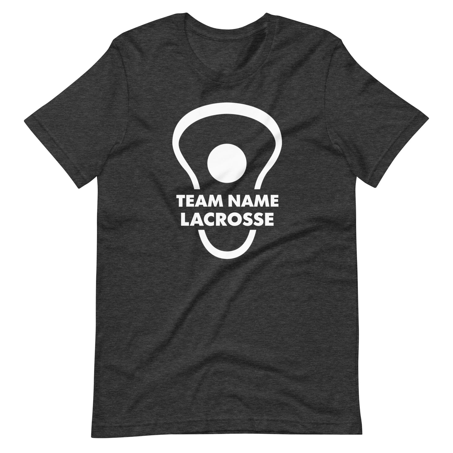 Personalize lacrosse head and ball Unisex t-shirt