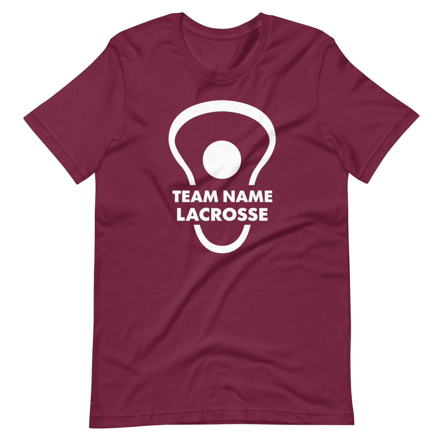 Personalize lacrosse head and ball Unisex t-shirt