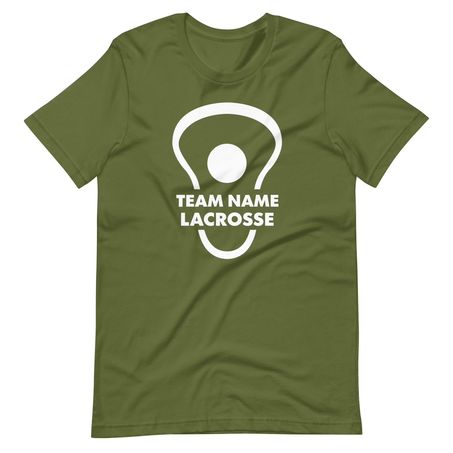 Personalize lacrosse head and ball Unisex t-shirt