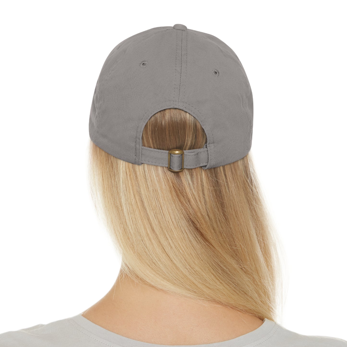 Angry Tiki Lax circle logo Hat with Leather Patch (Round)