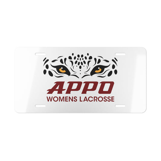 APPO Womens Lacrosse Vanity Plate