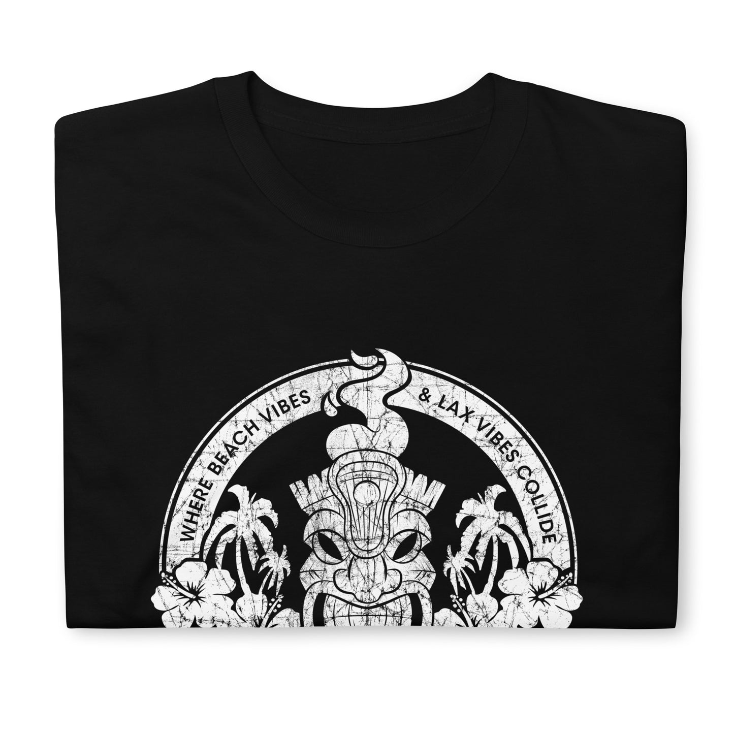 Angry Tiki Lax distressed round logo Short-Sleeve Unisex T-Shirt