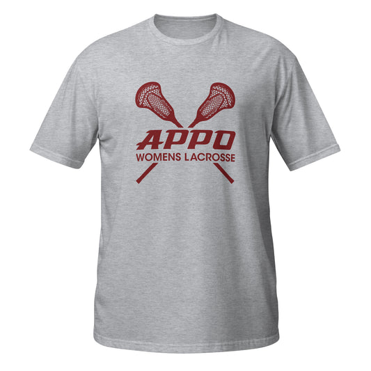 APPO corssed sticks  Womens Lacrosse Short-Sleeve Unisex T-Shirt