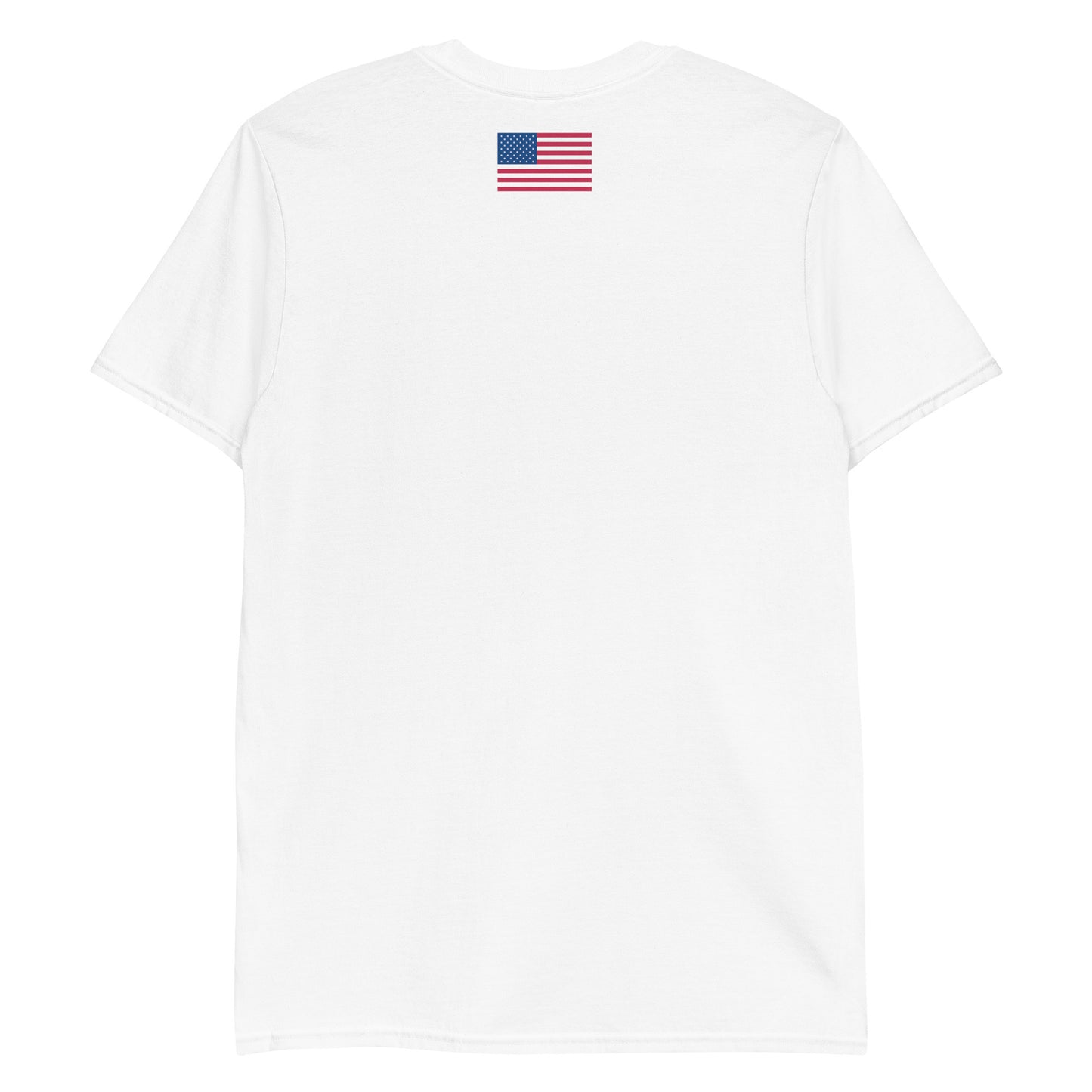 American flag Angry Tiki Lax round logo Short-Sleeve Unisex T-Shirt