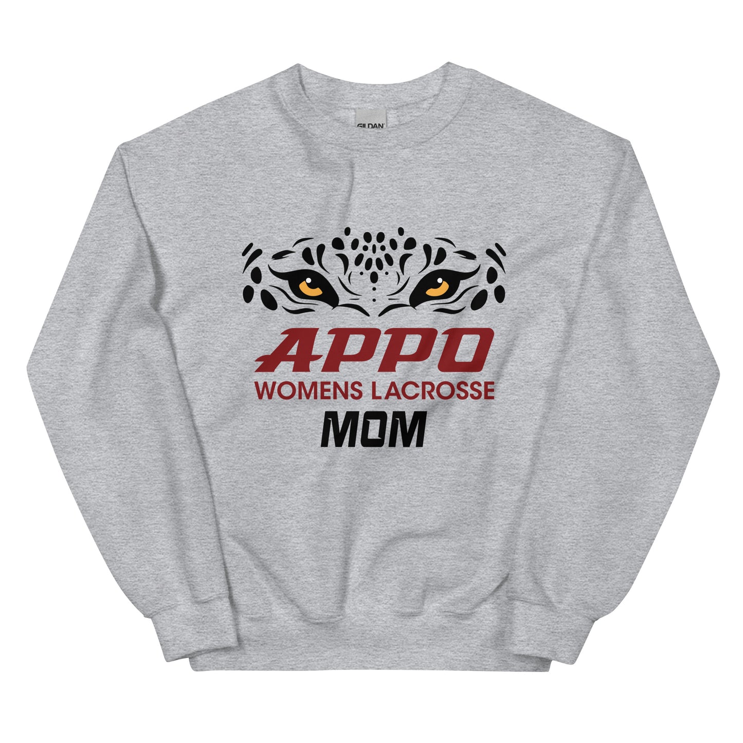 APPO Jaguar Eyes Womens "MOM" Lacrosse Unisex Sweatshirt