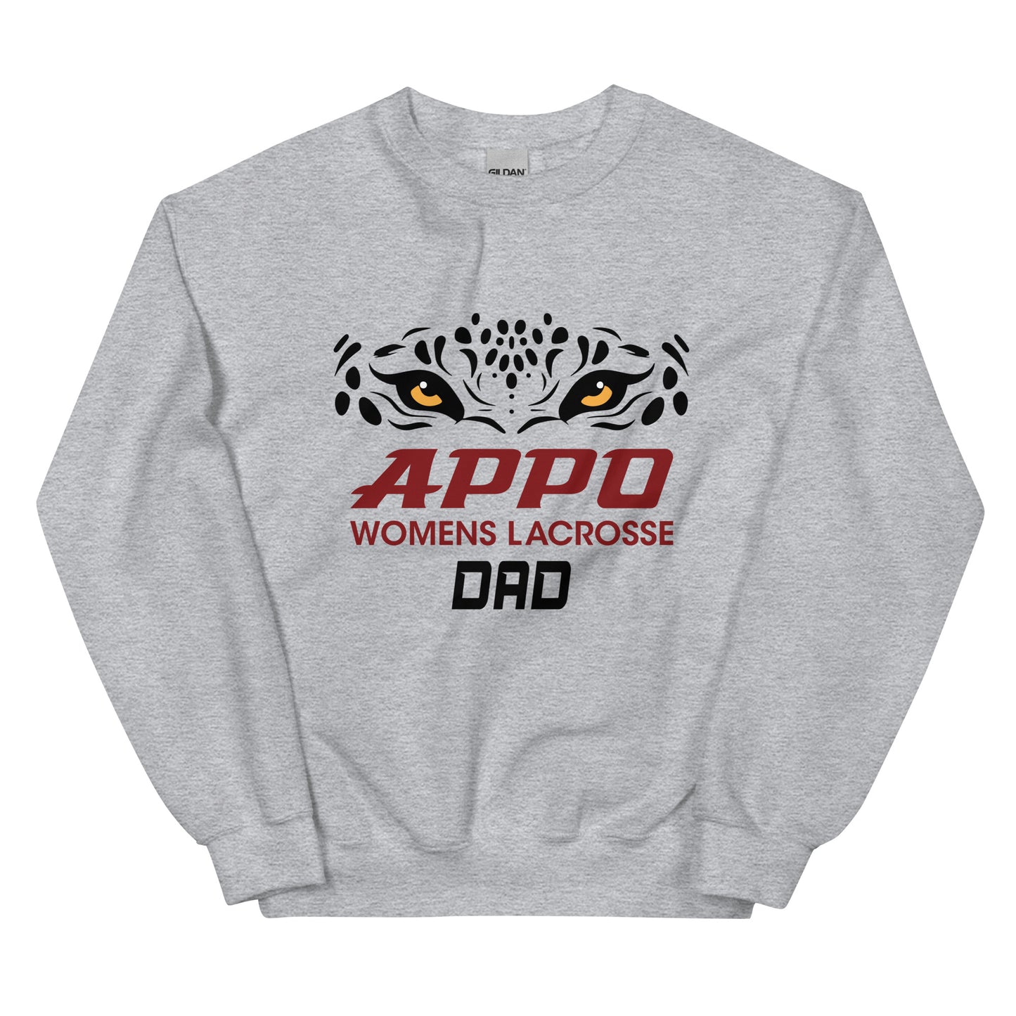 APPO Jaguar Eyes Womens "DAD" Lacrosse Unisex Sweatshirt