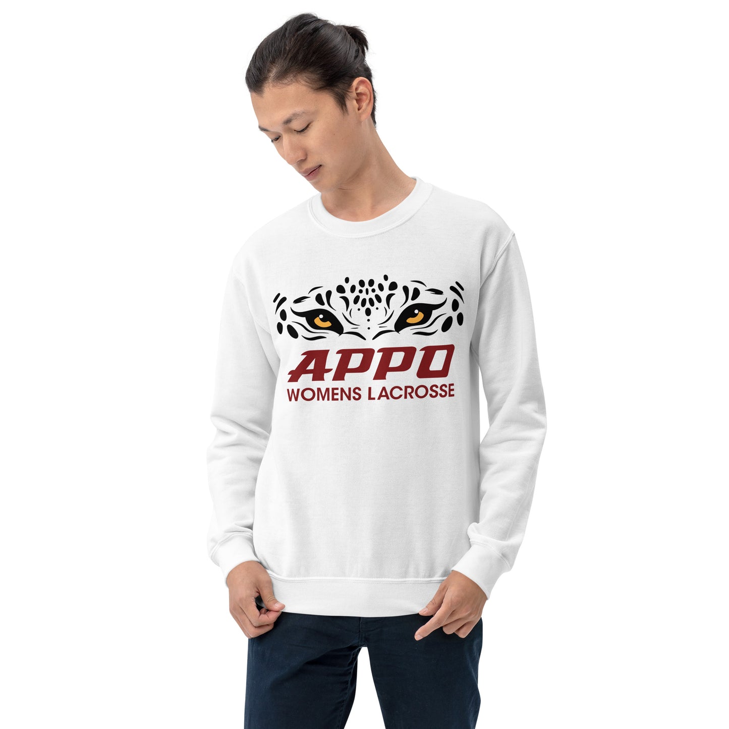 APPO Jaguar Eyes Womens Lacrosse Unisex Sweatshirt (CUSTOM NAME & NUMBER)