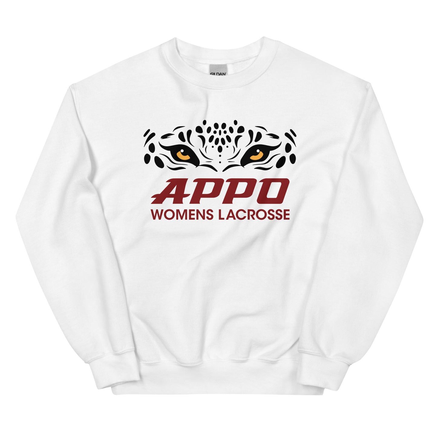 APPO Jaguar Eyes Womens Lacrosse Unisex Sweatshirt (FRONT PRINT ONLY)