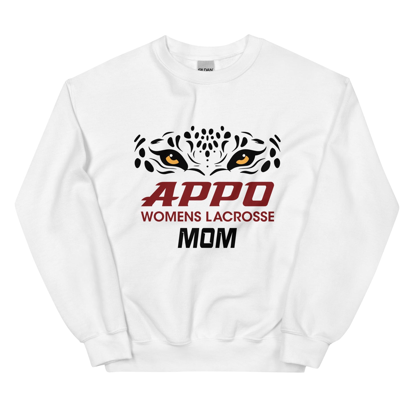 APPO Jaguar Eyes Womens "MOM" Lacrosse Unisex Sweatshirt