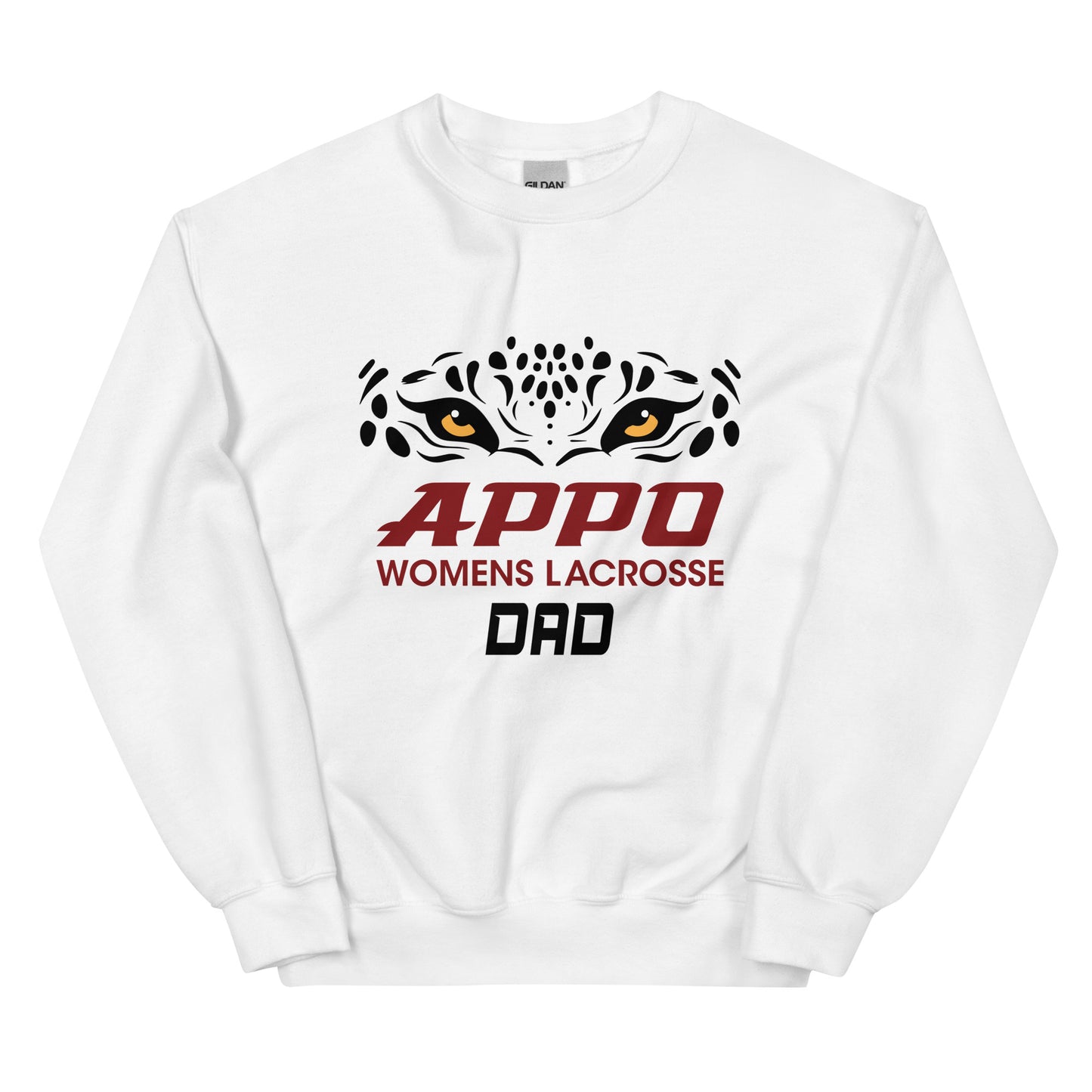 APPO Jaguar Eyes Womens "DAD" Lacrosse Unisex Sweatshirt