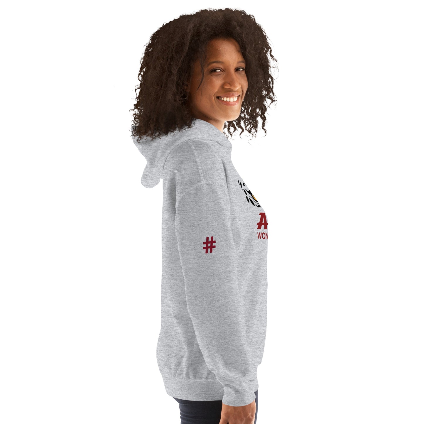 APPO Jaguar Eyes Womens Lacrosse Unisex Hoodie (CUSTOM NUMBER on SLEEVE)