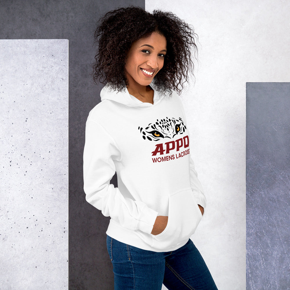 APPO Jaguar Eyes Womens Lacrosse Unisex Hoodie (FRONT PRINT ONLY)