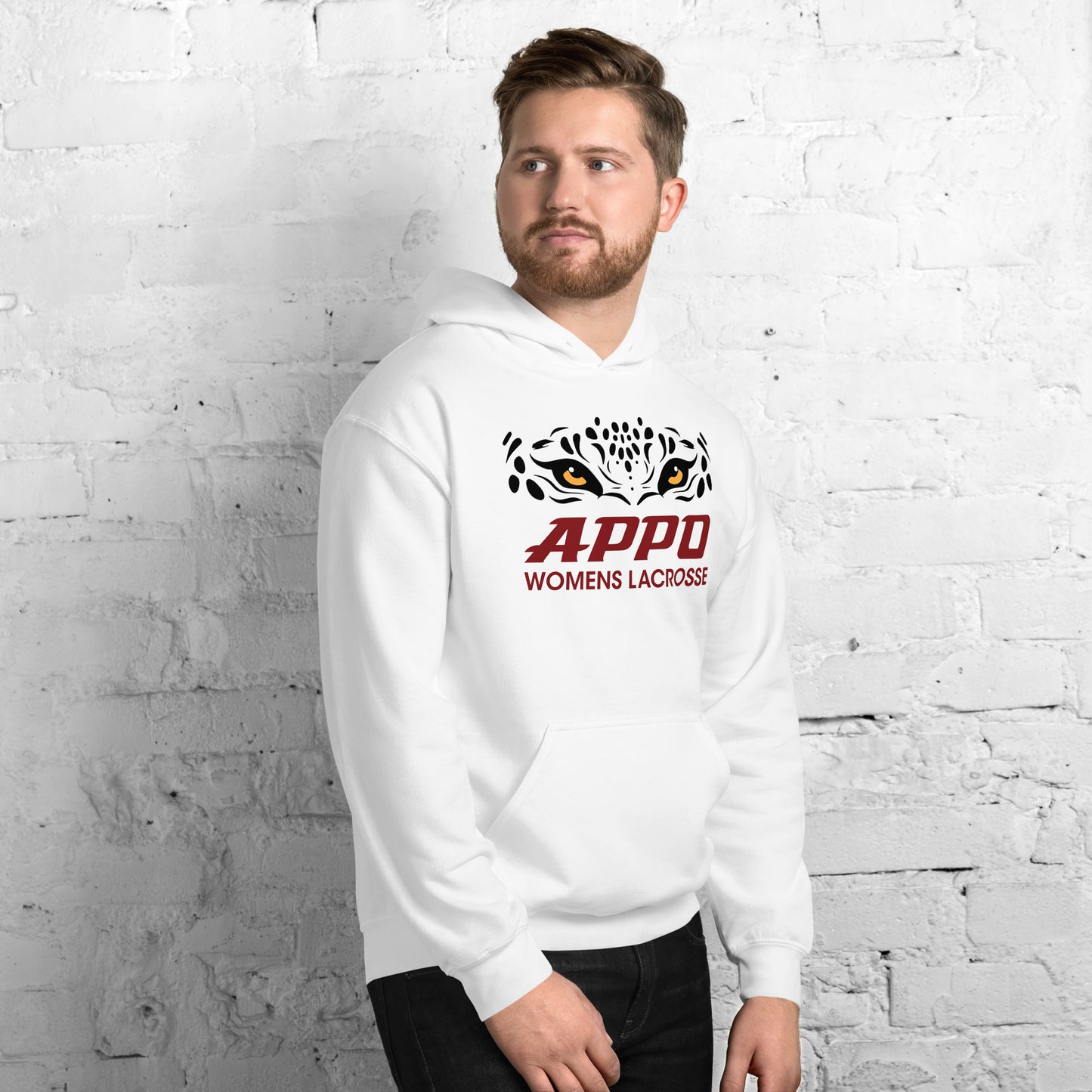 APPO Jaguar Eyes Womens Lacrosse Unisex Hoodie (FRONT PRINT ONLY)