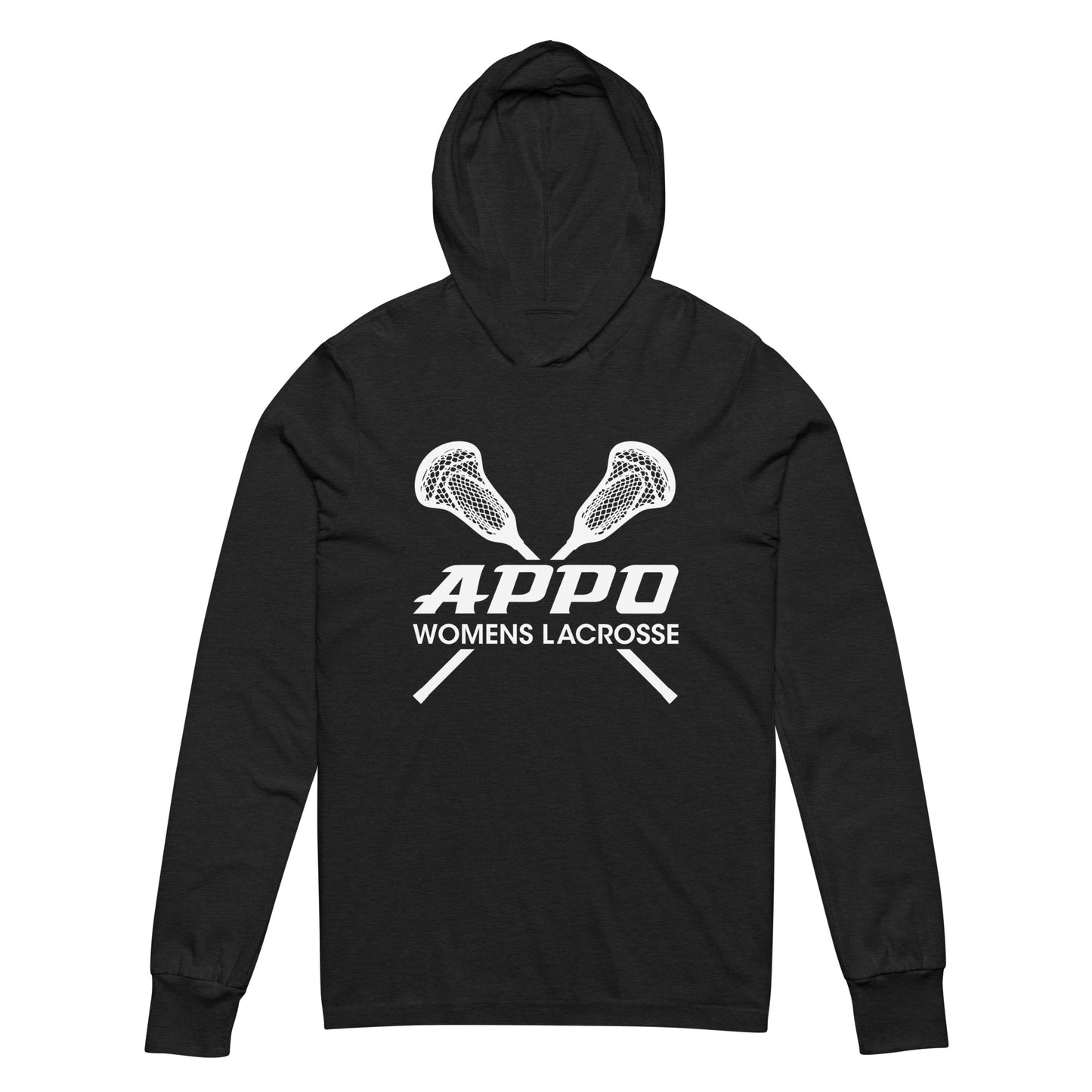 APPO womens lacrosse sticks Hooded long-sleeve tee