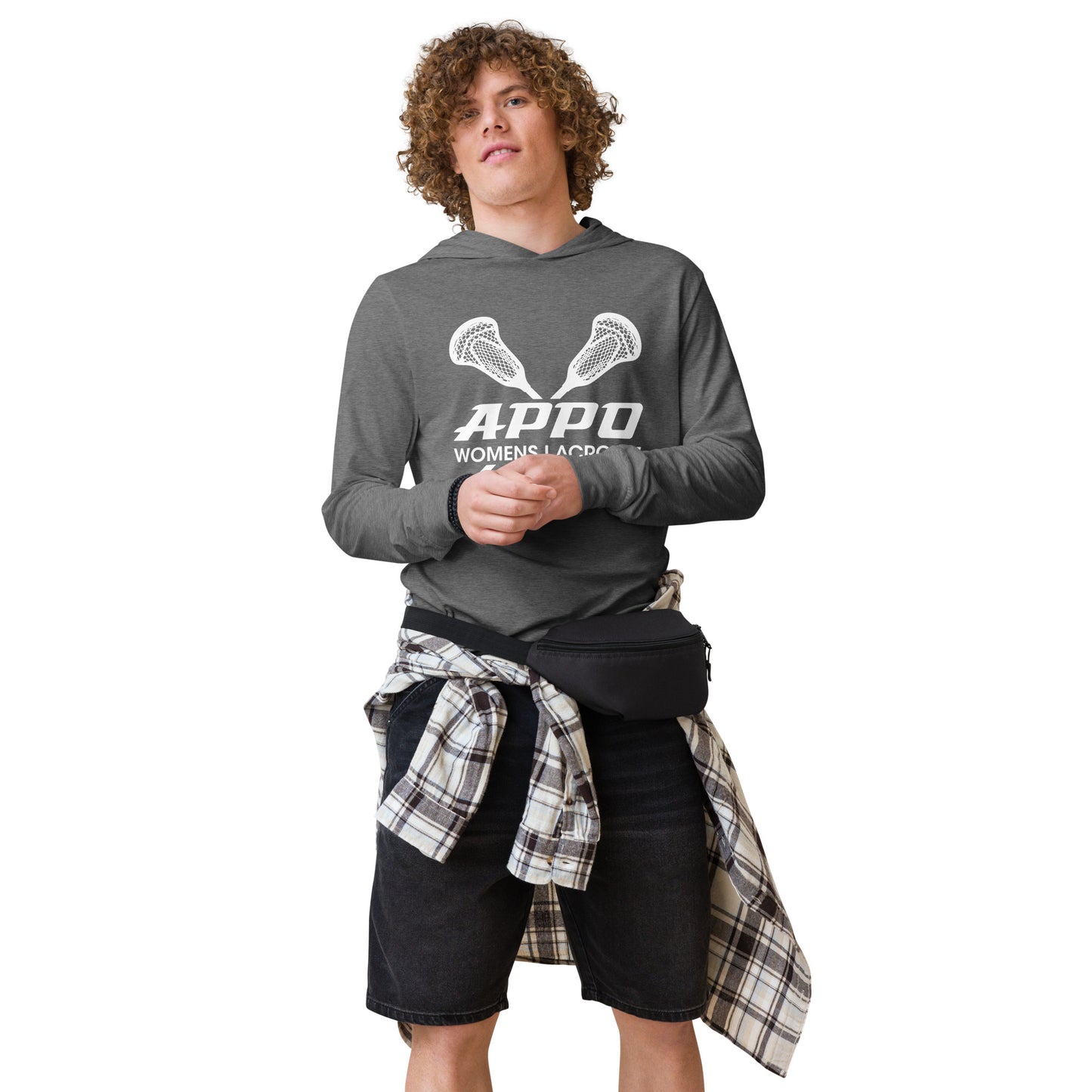 APPO womens lacrosse sticks Hooded long-sleeve tee