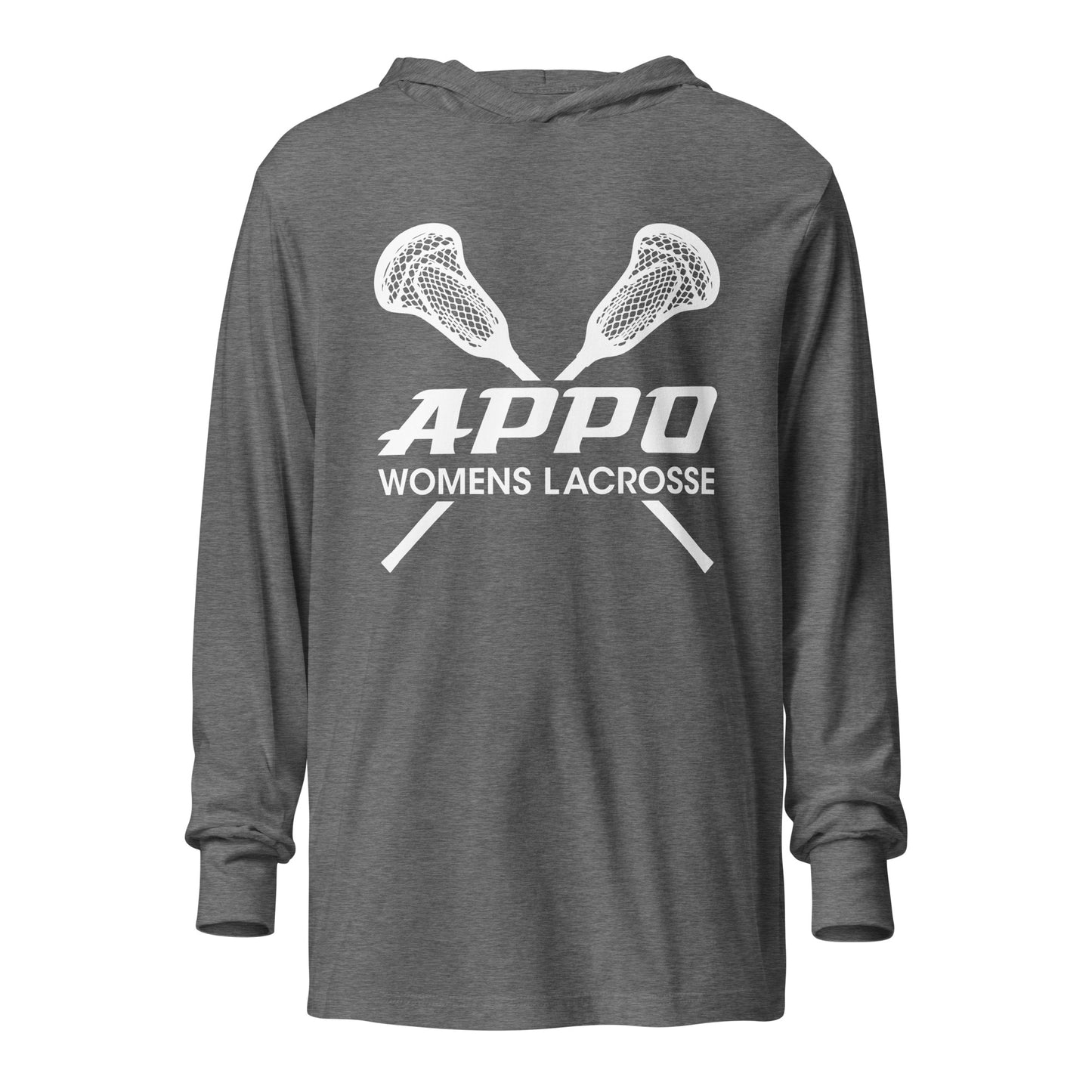 APPO womens lacrosse sticks Hooded long-sleeve tee