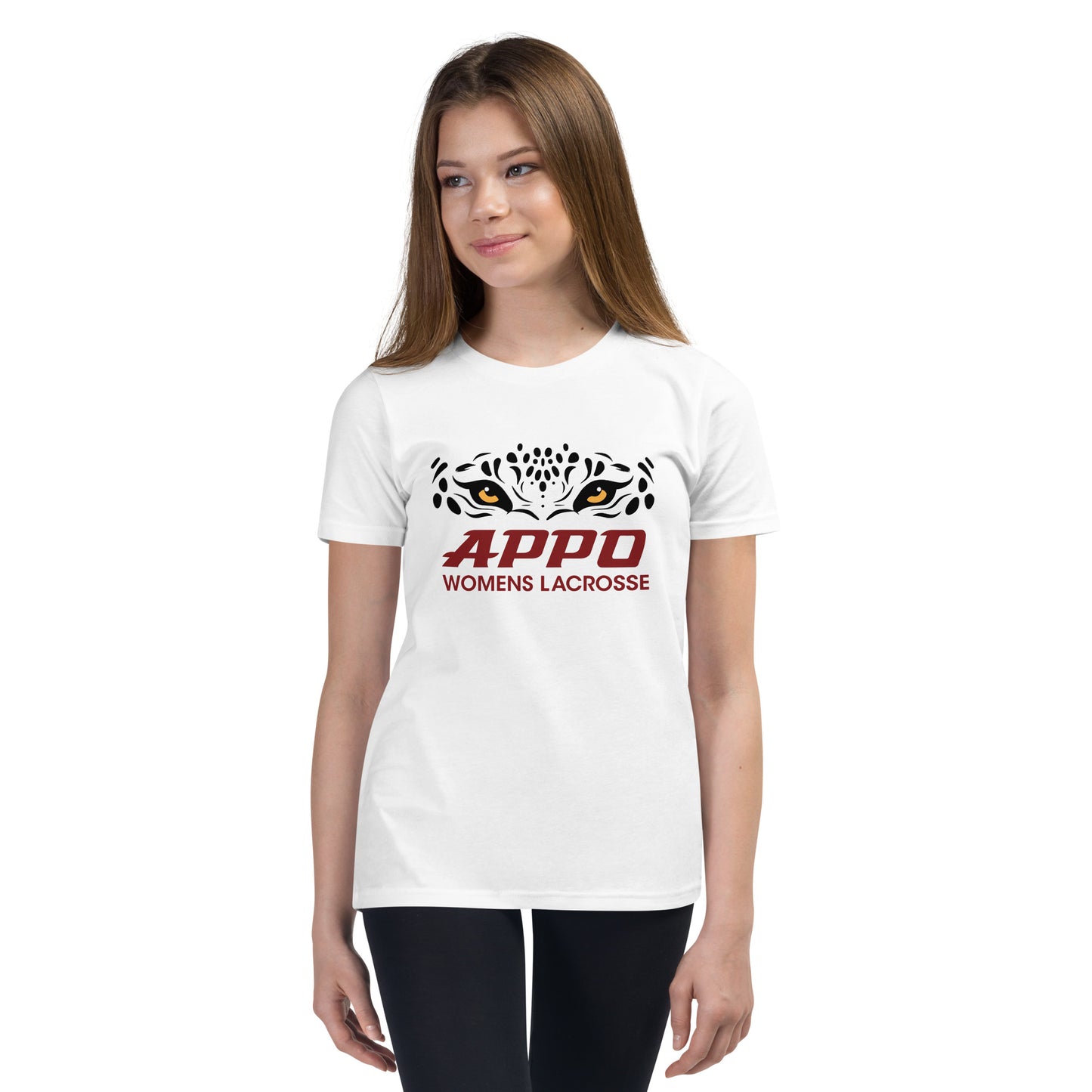 APPO Jaguar Eyes Womens Lacrosse Youth Short Sleeve T-Shirt