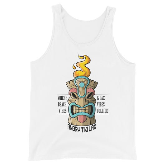 Angry Tiki Lacrosse Unisex Tank Top