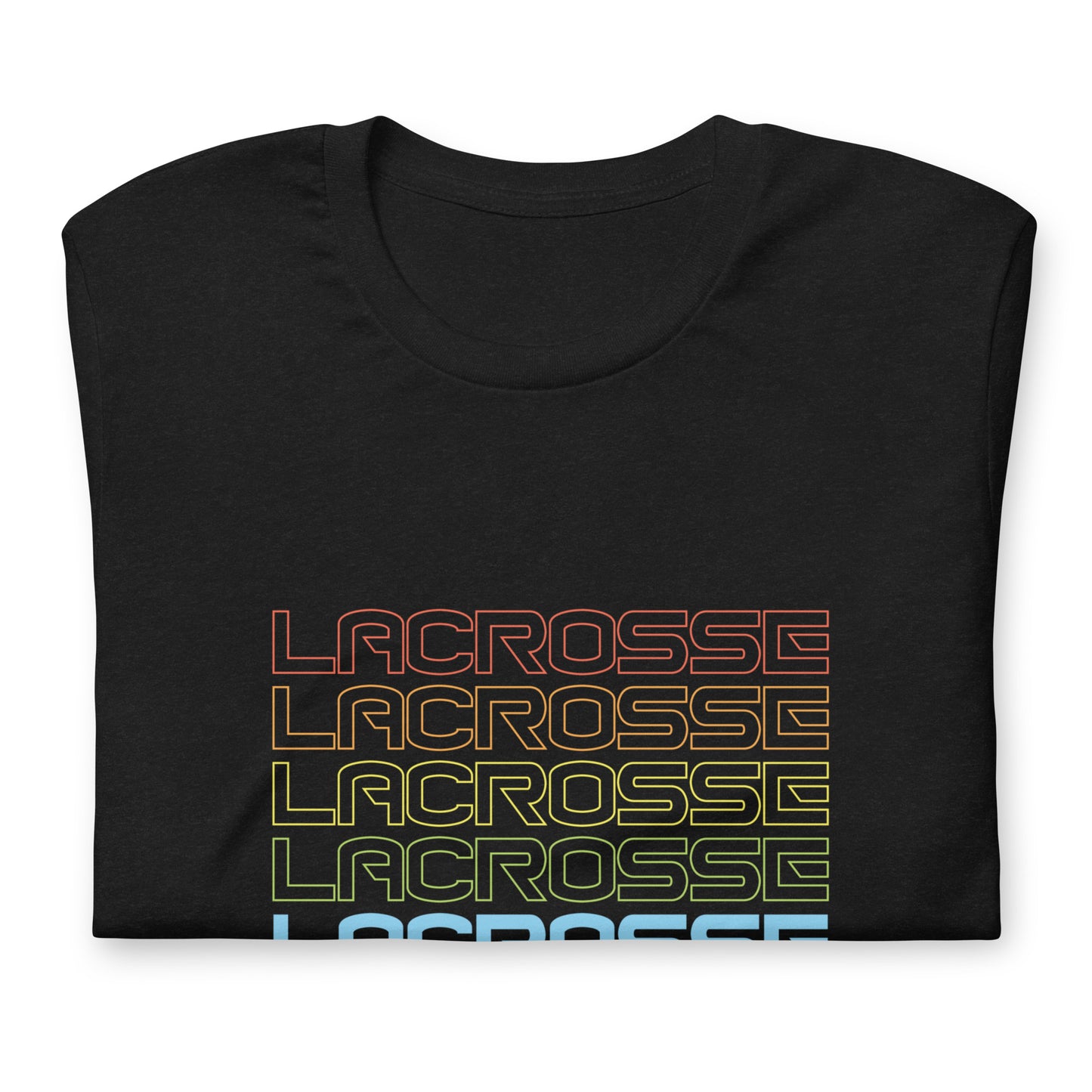 Retro lacrosse font Unisex t-shirt