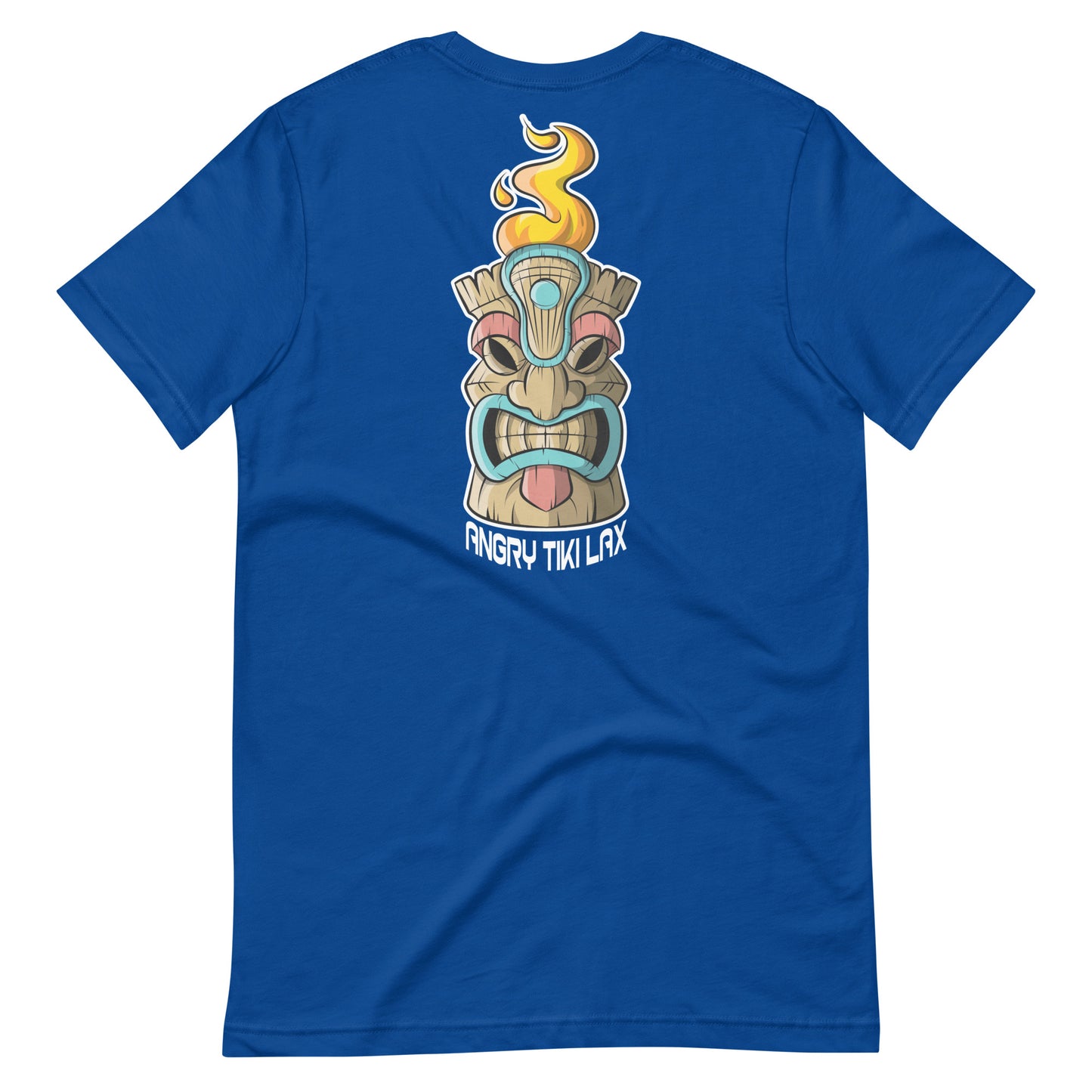 Angry Tiki Lacrosse head graphic Unisex t-shirt